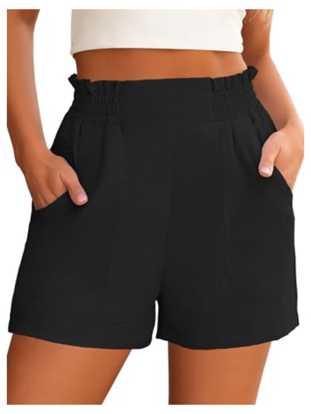 High Waisted Wide Leg Summer Shorts with Pockets